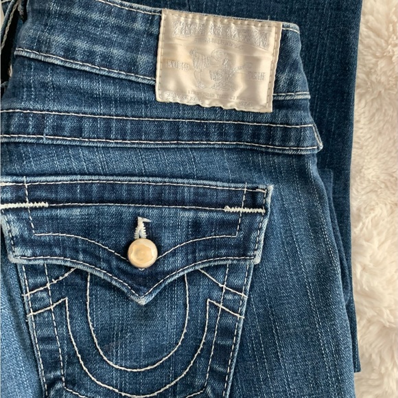 USA | True Religion Joey Jeans | low-cut/flare sz 26 | rare & perfect condition! - Picture 4 of 15